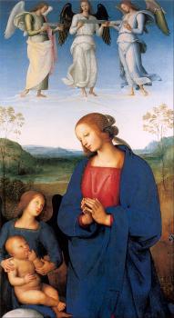 彼得羅 貝魯吉諾 The Virgin and Child with an Angel 彼得羅 貝魯吉諾 The Virgin and Child with an Angel